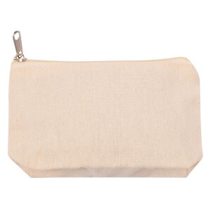 Ziptasche aus Baumwolle, 12 x 8 cm, 1 Stück