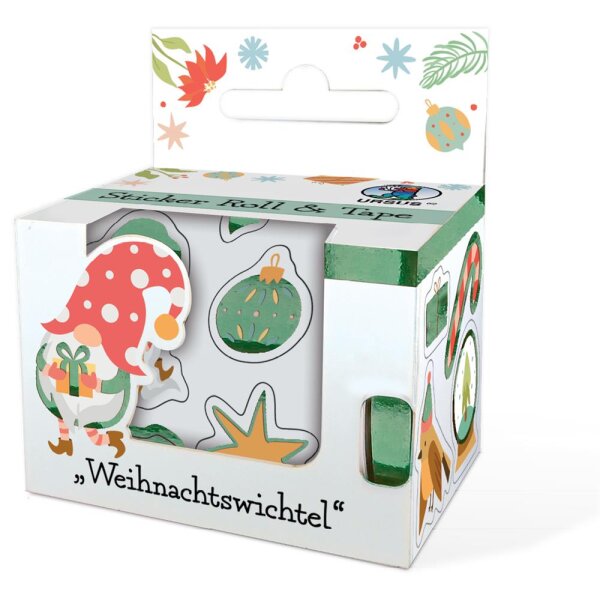 Sticker Roll & Tape Weihnachtswichtel