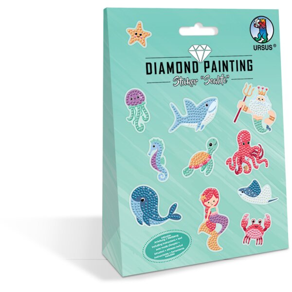 Bastelset Diamond Painting Sticker Sealife