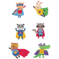 Bastelset Diamond Painting Stickers Super heroes