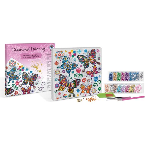 Bastelset Diamond Painting Diamanten Mandala 9,...