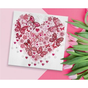 Bastelset Diamond Painting Diamanten Mandala 10, Herz
