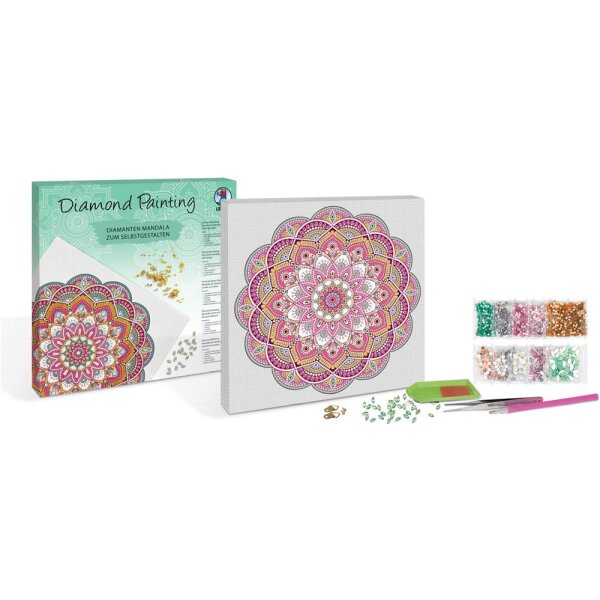 Bastelset Diamond Painting Diamanten Mandala 11,...