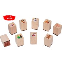 Motivstempel Weihnachten, 48 Stück