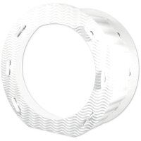 Laternenrohling rund 21 cm, aus 3D Wellpappe weiss