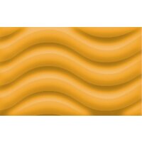 Laternenrohling rund 21 cm, aus 3D Wellpappe sonnengelb