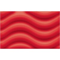 Laternenrohling rund 21 cm, aus 3D Wellpappe rubinrot