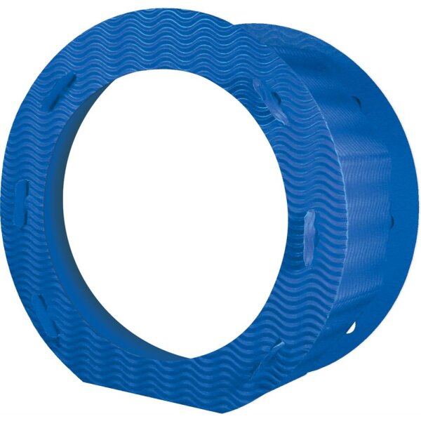 Laternenrohling rund 21 cm, aus 3D Wellpappe dunkelblau
