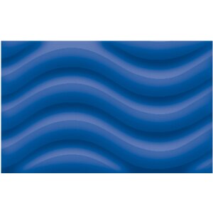 Laternenrohling rund 21 cm, aus 3D Wellpappe dunkelblau
