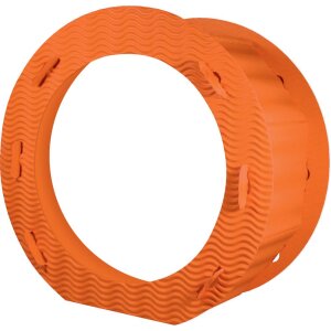 Laternenrohling rund 21 cm, aus 3D Wellpappe orange
