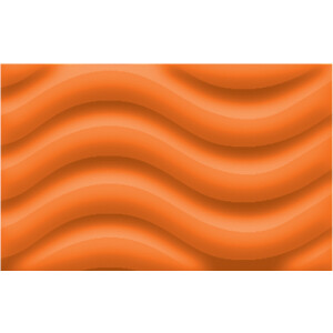 Laternenrohling rund 21 cm, aus 3D Wellpappe orange