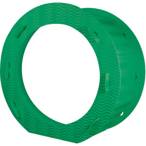 Laternenrohling rund 21 cm, aus 3D Wellpappe dunkelgr&uuml;n