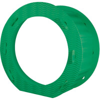 Laternenrohling rund 21 cm, aus 3D Wellpappe dunkelgrün