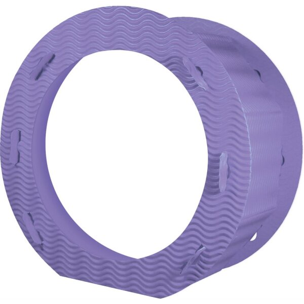 Laternenrohling rund 21 cm, aus 3D Wellpappe flieder