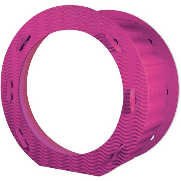 Laternenrohling rund 21 cm, aus 3D Wellpappe pink