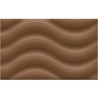 Laternenrohling rund 21 cm, aus 3D Wellpappe mittelbraun