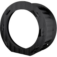 Laternenrohling rund 21 cm, aus 3D Wellpappe schwarz