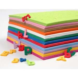 Jubiläumsangebot: Moosgummi Buchstaben und Zahlen...