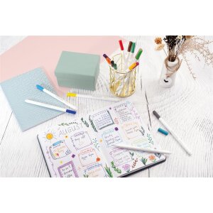 Fineliner 16er Set, verschieden farbig sortiert