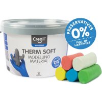 Creall Modelliermasse bunt sortiert, auf Kunststoffbasis, 2000 g