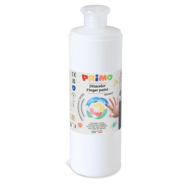 Fingermalfarbe Primo, 750 ml weiß