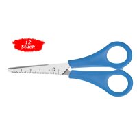 Westcott® Kinderschere blau, spitze Spitze, 12 Stück