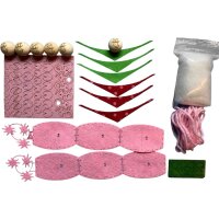 Bastelset Schweinchen zum Fädeln 6er Set