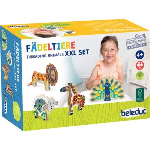 Fädeltiere XXL, 4er Set, von beleduc