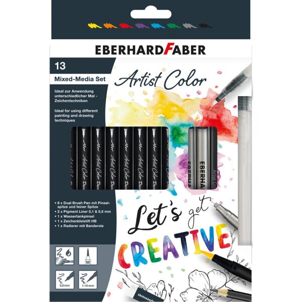 Mixed Media Set Künstlerstifte, 13tlg.