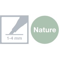 Textmarker Slim Natural Shades, 6 Stück
