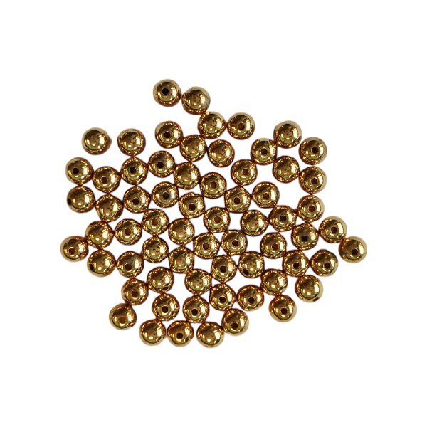 Perlen gold 8 mm, ca. 340 Stück