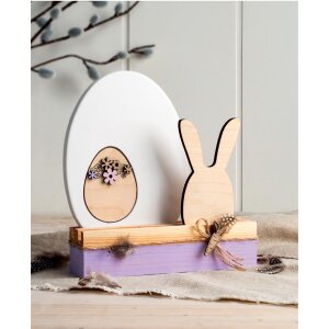 Holz Ostereier, 9 Stück