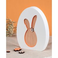 Furnierholz Osterhasen & Freunde, 14 Stück