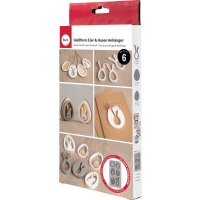 Silikongießform Anhänger Eier + Hasen