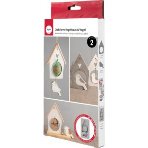 Silikongießform Vogelhaus + Vogel