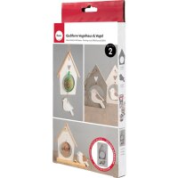 Silikongießform Vogelhaus + Vogel
