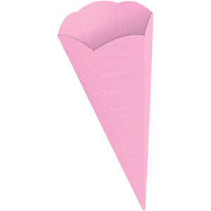 Geschwister Schultütenrohling rose aus 3D-Wellpappe...