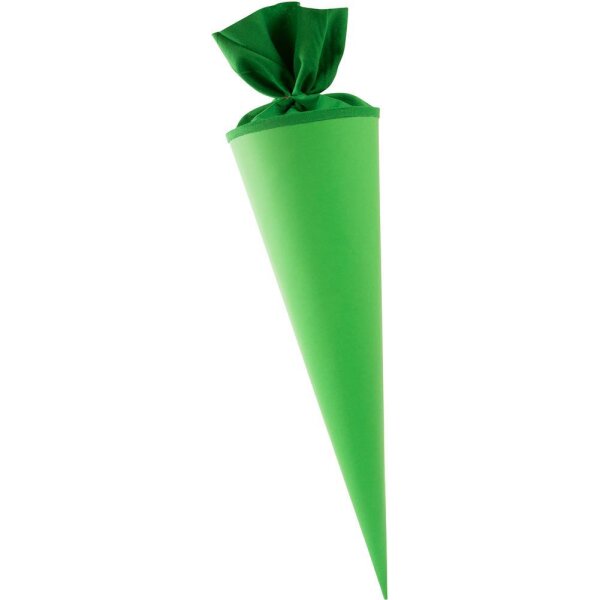 Bastelschultüte rund extra stark, 50 cm grün