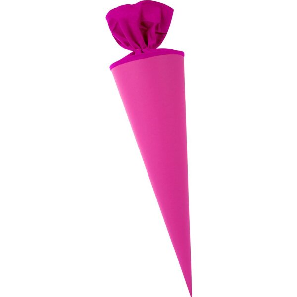 Bastelschultüte rund extra stark, 50 cm pink