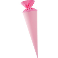 Bastelschultüte rund extra stark, 50 cm rosa