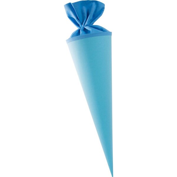 Bastelschultüte rund extra stark, 50 cm hellblau
