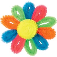 Chenilledraht / Pfeifenputzer neon, 10 Stück