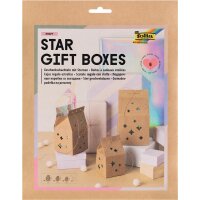 Bastelset Geschenkboxen mit Sternchen, 6 Stück