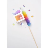 Transparentpapier Rainbow für Laterne, 10 Blatt