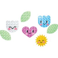 3D Folie 50 x 70 cm, 10 Bogen in 5 Farben