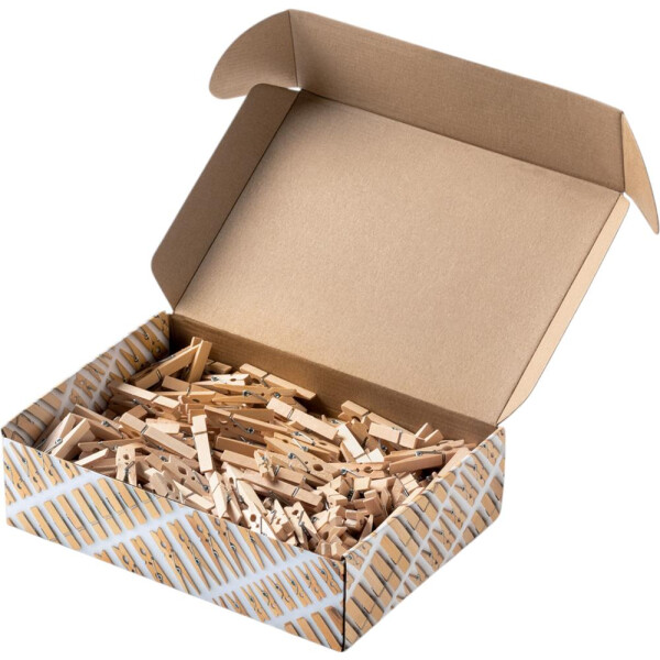 Holzklammern Natur, 500 g in verschiedenen Größen