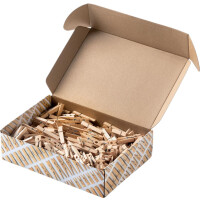 Holzklammern Natur, 500 g in verschiedenen Größen