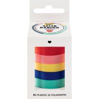 Satinbänder, 5 Stück in 5 Farben Rainbow