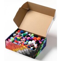Pompons Mix Jumbo Bunt, 200 g