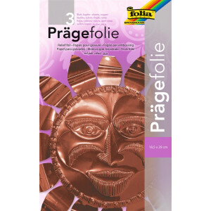 Prägefolien, 3 Blatt, 18,5 x 29 cm kupfer
